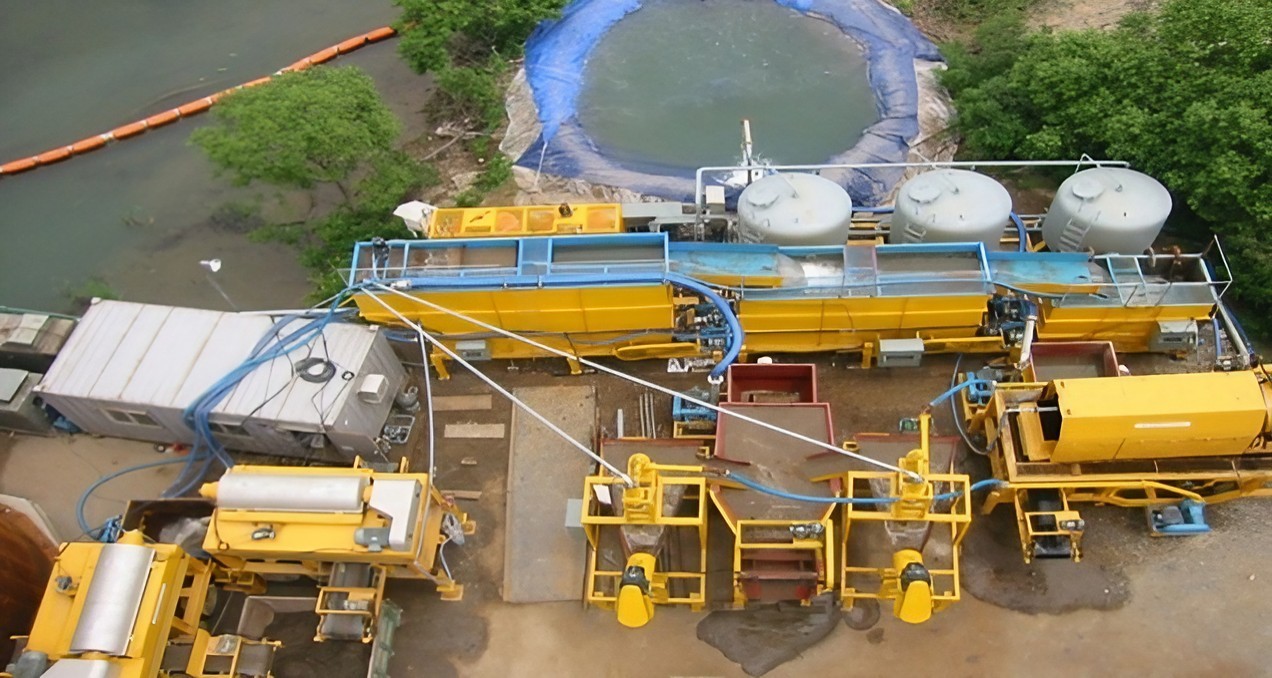 입자분리 Soil Washing 플랜트 현장 이미지