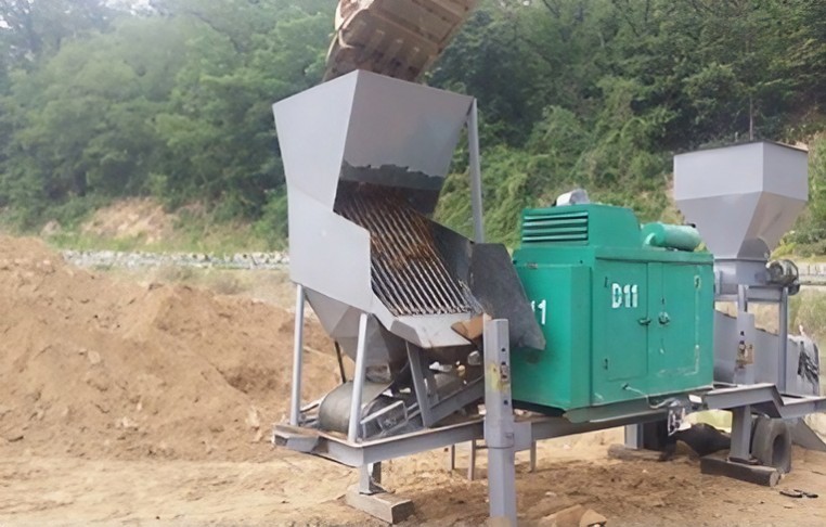 토양개량 플랜트 또는 개량토 생산 이미지