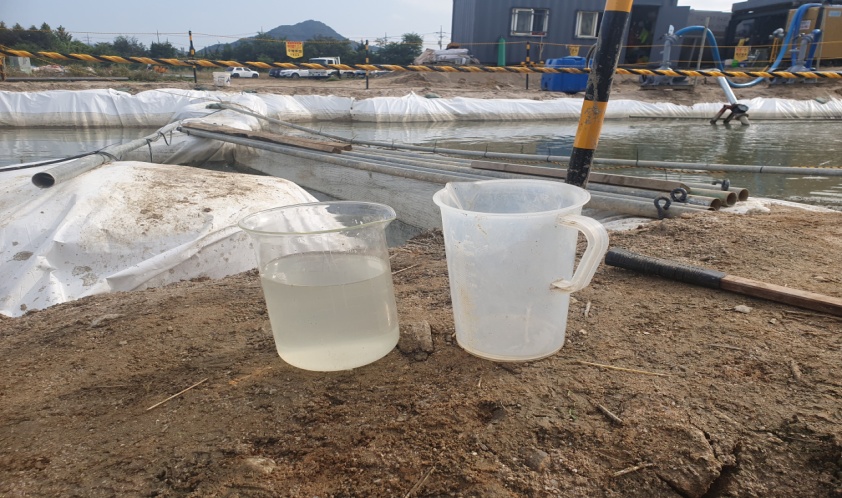 준설수 시료 및 수질관리 이미지